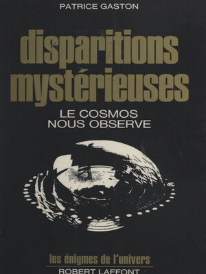 cover image of Disparitions mystérieuses